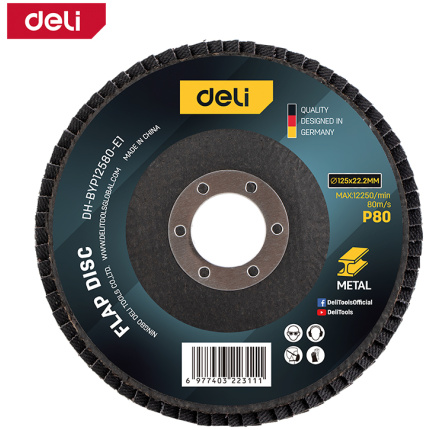 LAMELARNI BRUSNI DISK AL 125MM G80 DELI EDH-BYP12580-E1