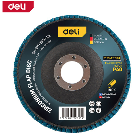 LAMELARNI BRUSNI DISK ZN INOX/METAL 115MM G40 DELI EDH-BYP11540-E2