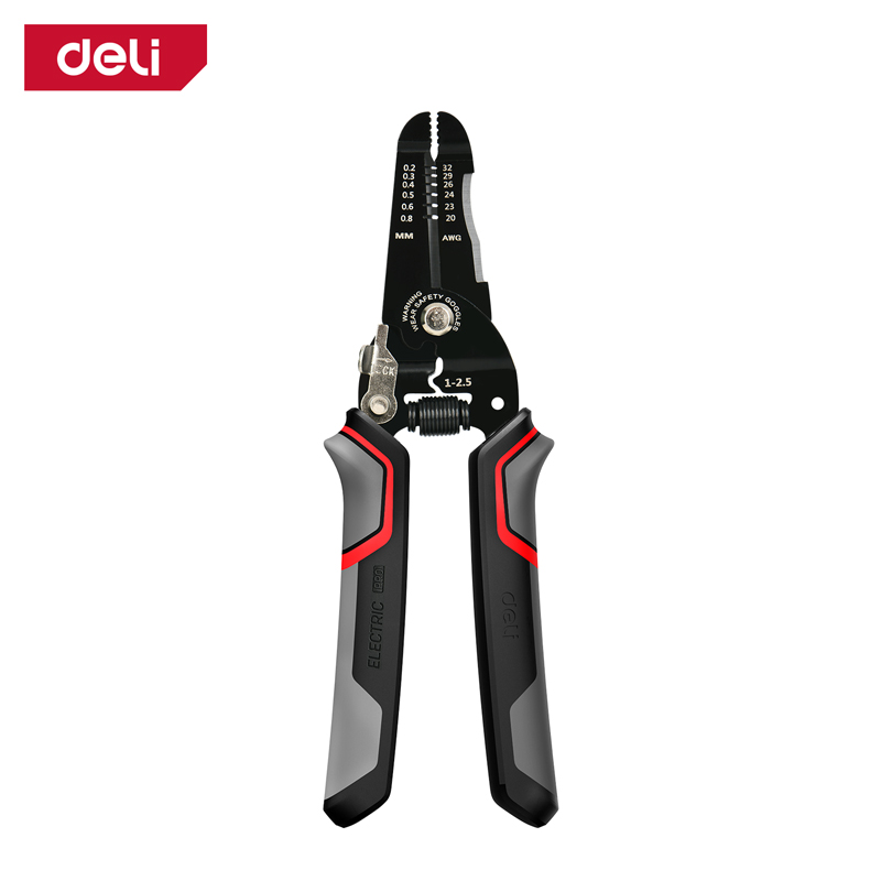 6977657250987_1 KLEŠTA ZA SKIDANJE IZOLACIJE 0,6-0,8MM PRO DELI 180MM EDL383028