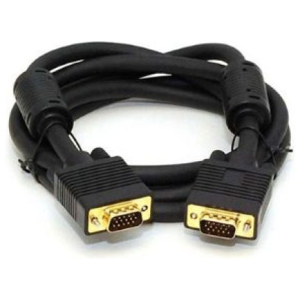 FAST ASIA Kabl VGA M/M 1.8m HQ feritno jezgro crni