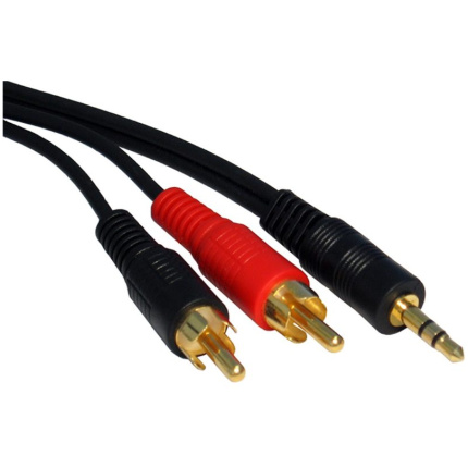FAST ASIA Kabl audio 3.5mm – 2xRCA 1.5m crni