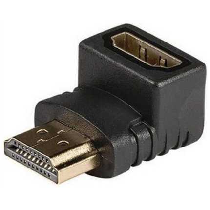 E-GREEN Adapter HDMI (M) – HDMI (F) pod uglom crni