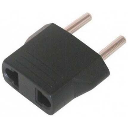 E-GREEN Adapter Euro utikač – USA utičnica crna