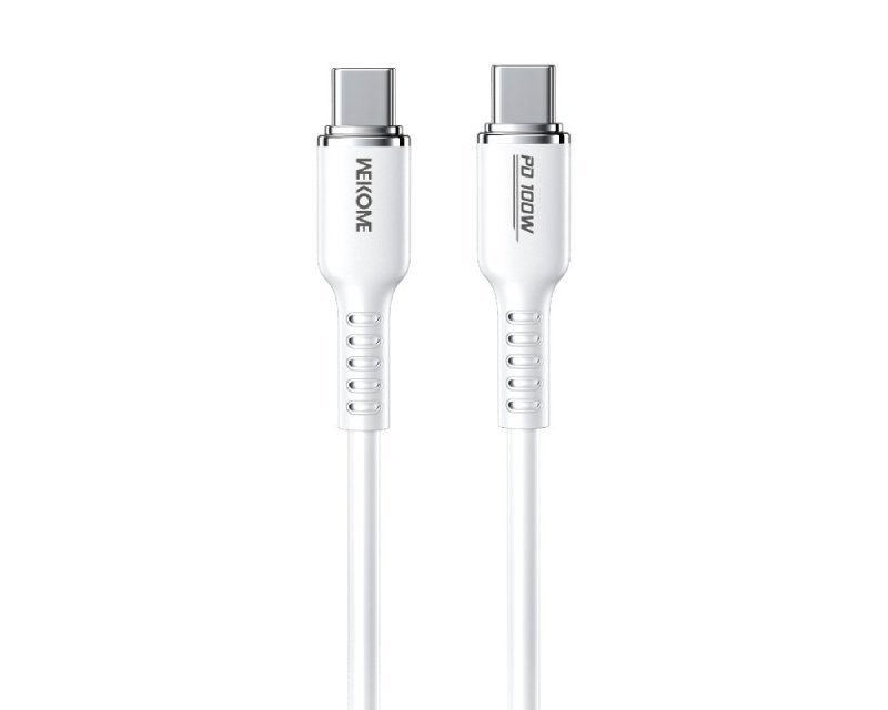 OST07224_v WEKOME WDC-11 Kabl 3.1 USB tip C M/M 1.2m, za Super brzo punjenje 100W/480Mbps, Silicon Soft, beli