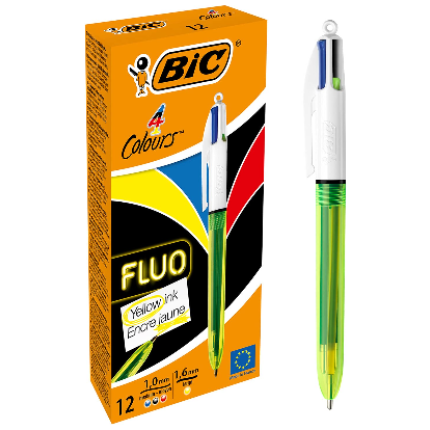 BIC 4COLOURS FLUO HEMIJSKA OLOVKA 4 BOJE FLUO