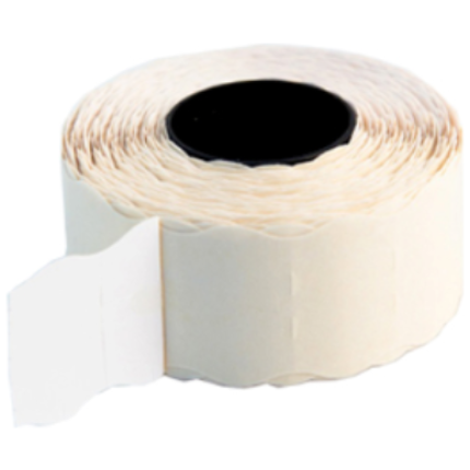 Etiketa cena bela jederman 12x22mm