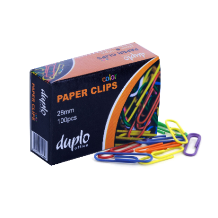 Spajalice Duplo 28 mm 1/100 u boji