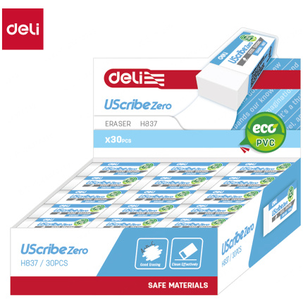 GUMICA DELI USCRIBE ZERO - EKO PVC 60x22x12mm BELA EH837