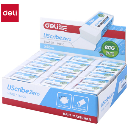 GUMICA DELI USCRIBE ZERO - EKO PVC 41x19x11mm BELA EH836