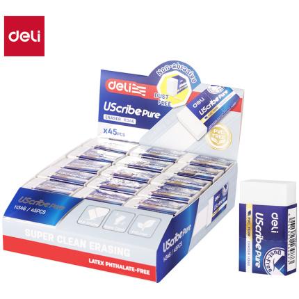 GUMICA DELI USCRIBE PURE - EKO PVC BEZ OPILJAKA 40x23x13mm BELA EH346