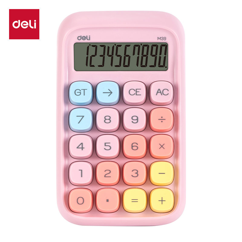 6941625166020_1 KALKULATOR DELI STONI PINK 149*92*31mm EM39
