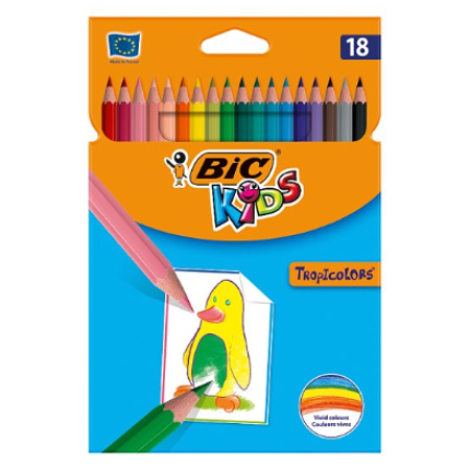 Bic drvene boje TROPICOLORS 1/18