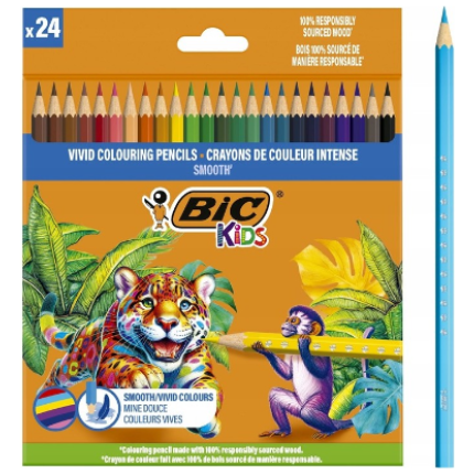 Bic drvene boje VIVID SMOOTH ECO 1/24