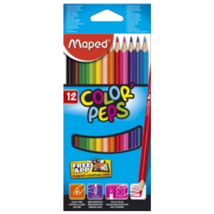Maped drvene bojice COLOR PEPS 1/12