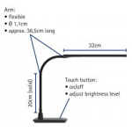 Stona lampa LED MAUL “pirro” sa dimerom crna MAUL
