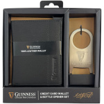 Gift box: kožni novčanik 100×80 mm i otvarač za flaše JBGNGS 05 Guiness crna Guinness