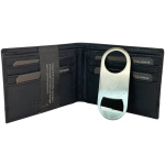 Gift box: novčanik muški kožni 120x90x20 mm i otvarač za flaše GS04 Guiness crna Guinness