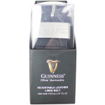 Kaiš muški kožni podesivi u poklon kutiji BT03 Guiness crna Guinness