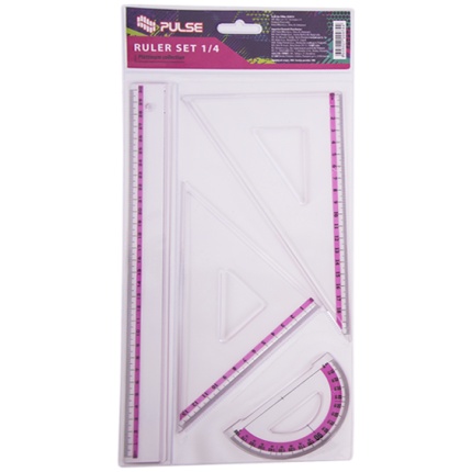GEOMETRIJSKI SET PULSE ROZI 4/1