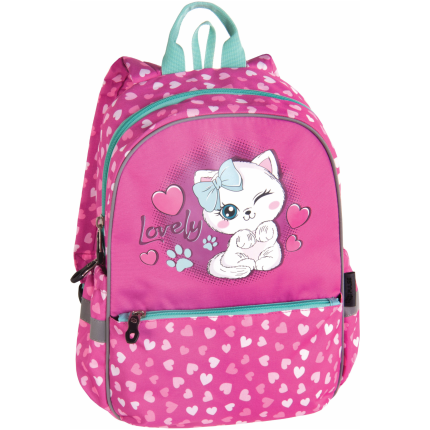 Pulse Junior Lovely Kitty 122453 dečiji ranac sa motivom mace, vodoodbojnim materijalom i podesivim naramenicama