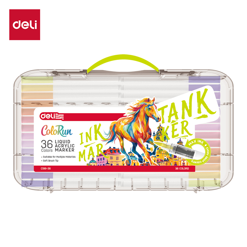 6941625118913_1 AKRILNI MARKERI DELI 1/36 SA ČETKICOM EC199-36