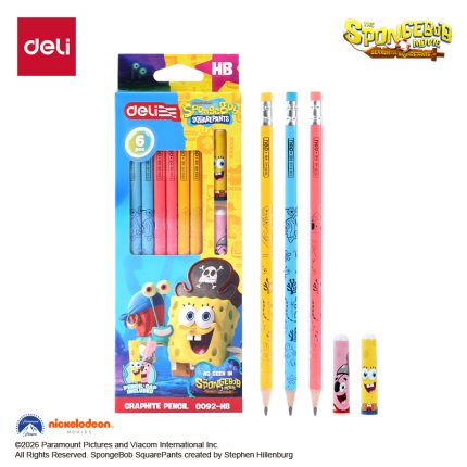 GRAFITNE OLOVKE DELI SUNĐER BOB 1/6 + 2 KAPICE EC092-HB